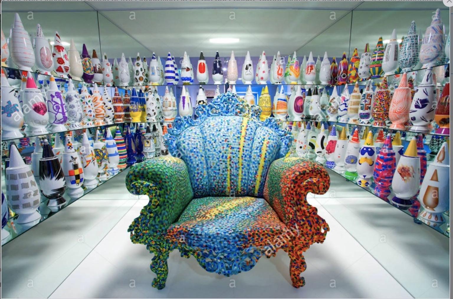 Late 20th Century Frédéric Bruly Bouabré, Vase 11 of One Hundred Authors by A. Mendini for Alessi
