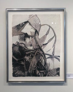 Alga Aligata No. 2- seaweed kelp oceanic abstracted work on paper