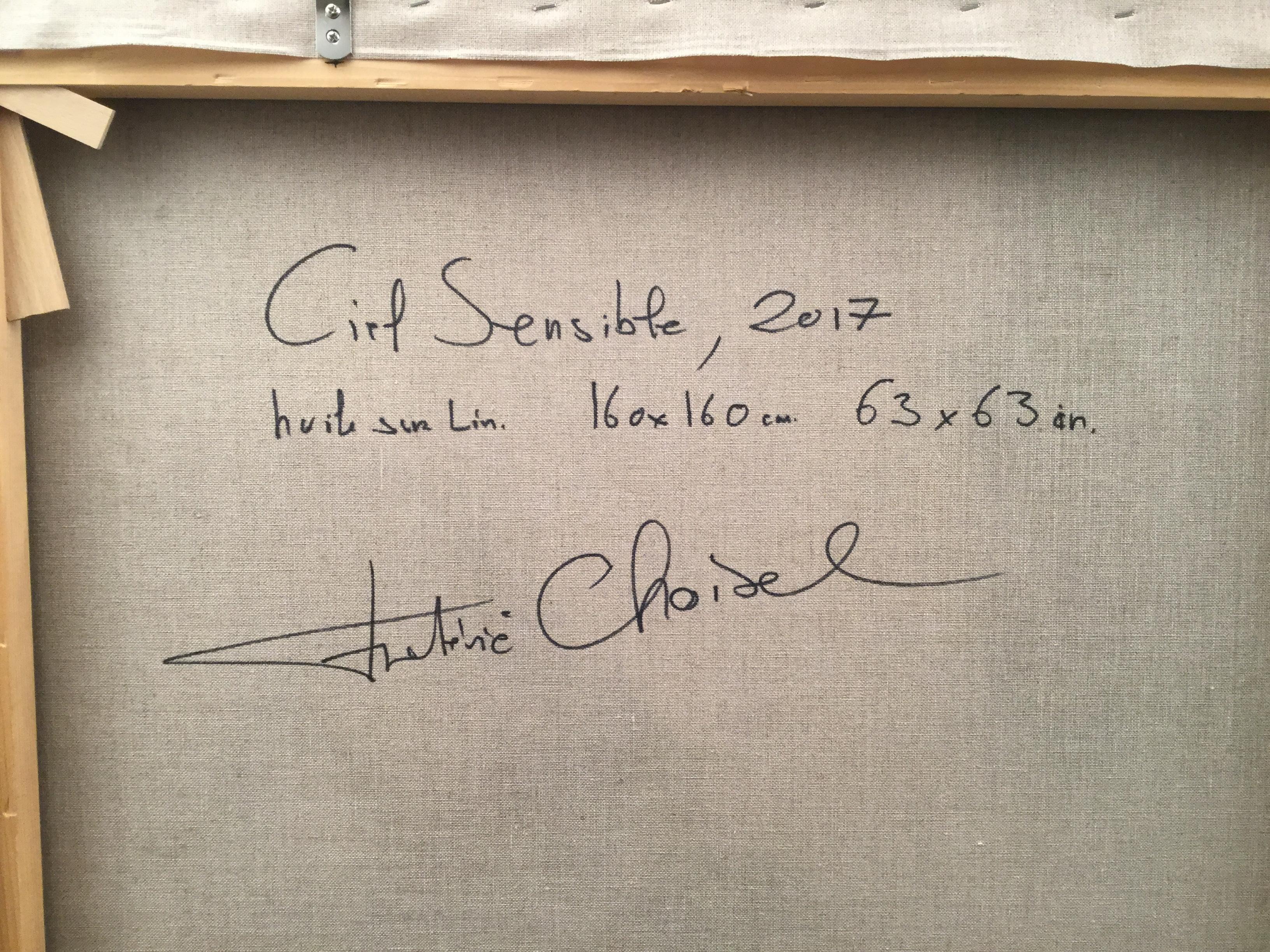 Ciel Sensible (Sensitive Sky) is full of soft poetic whites, grays, and gentle blues elegantly and timelessly conceived. 
French American Frédéric Choisel, has had multiple solo and group exhibitions in New York, Paris, and the San Francisco Bay