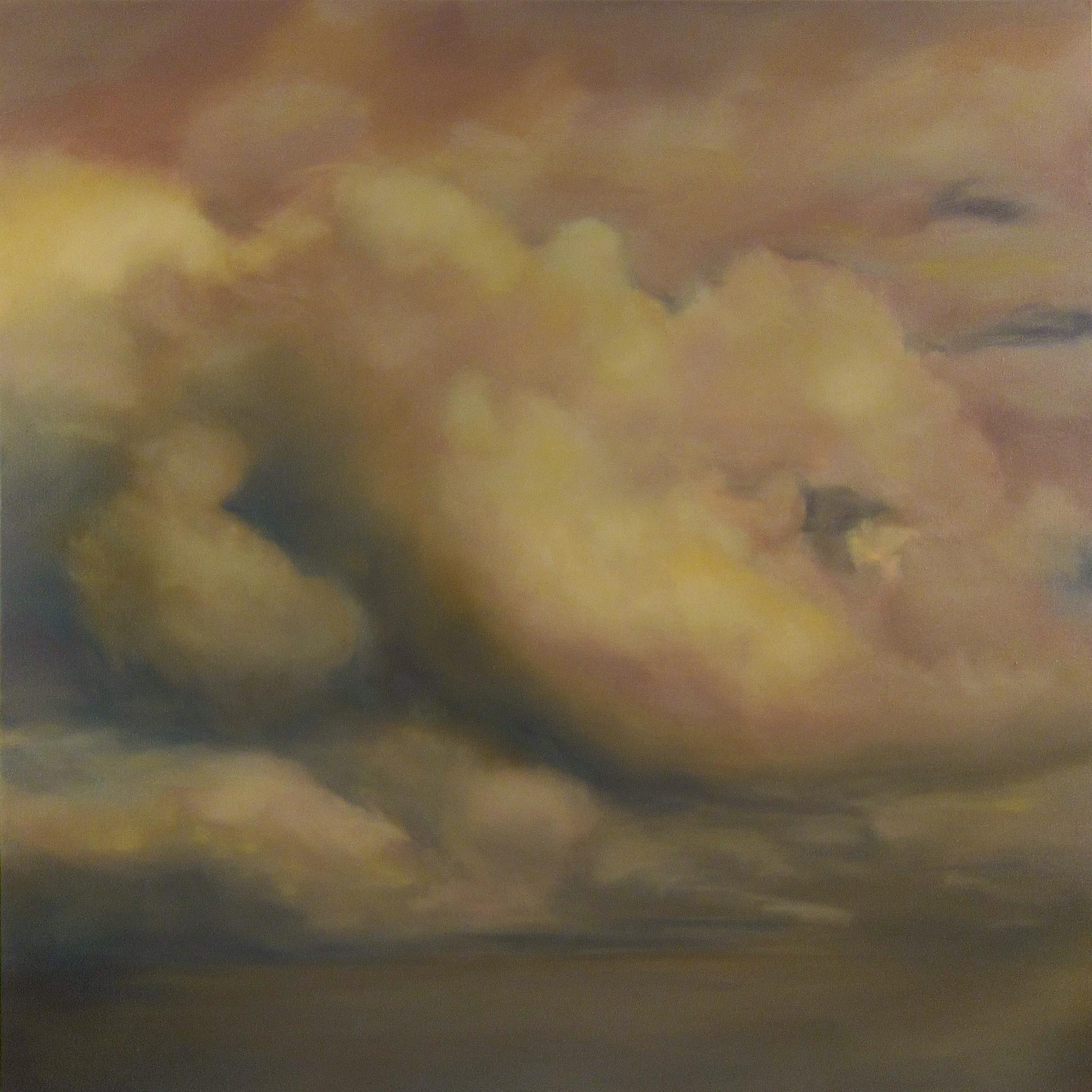 Frédéric Choisel Abstract Painting - Cieux de Braises  ( Ember Skies )  / Oil on Linen