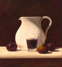 Pitcher, Plums and Wine