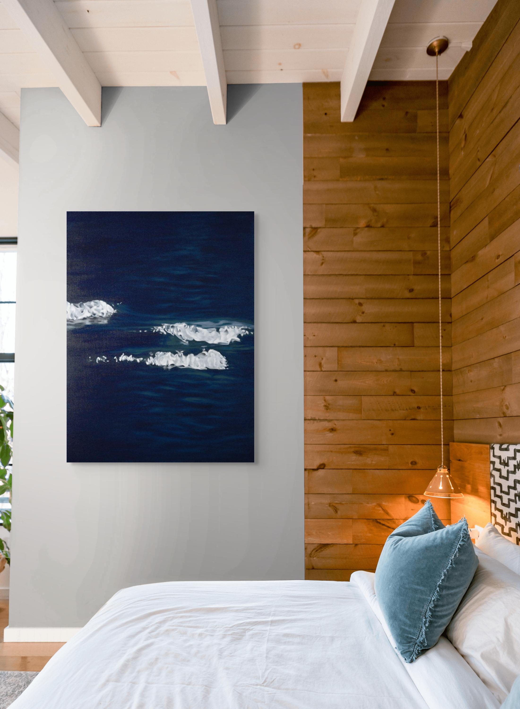 Sea Foam 1 - Painting by Frédéric Choisel