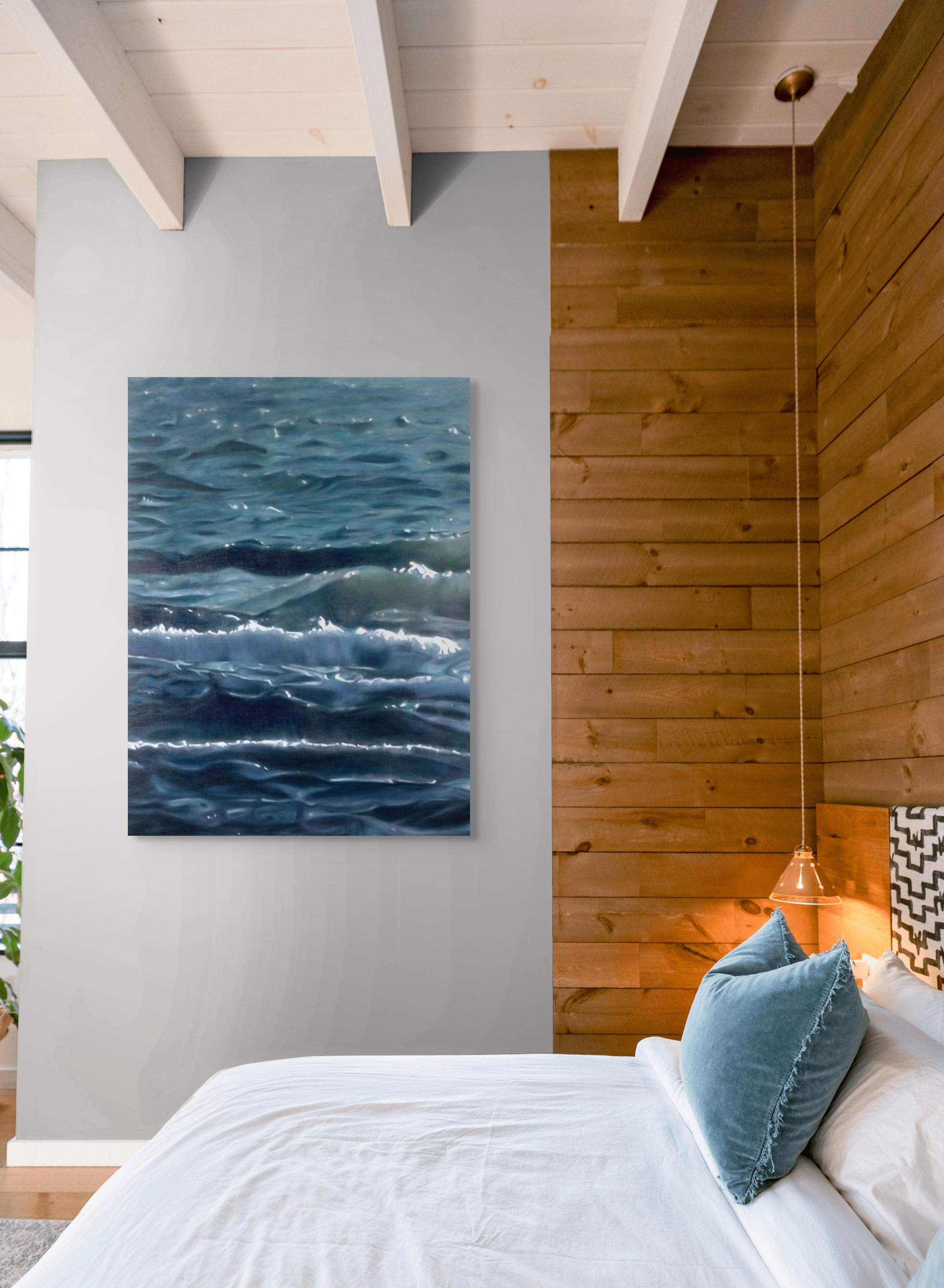 Sea Foam 2 - Painting by Frédéric Choisel