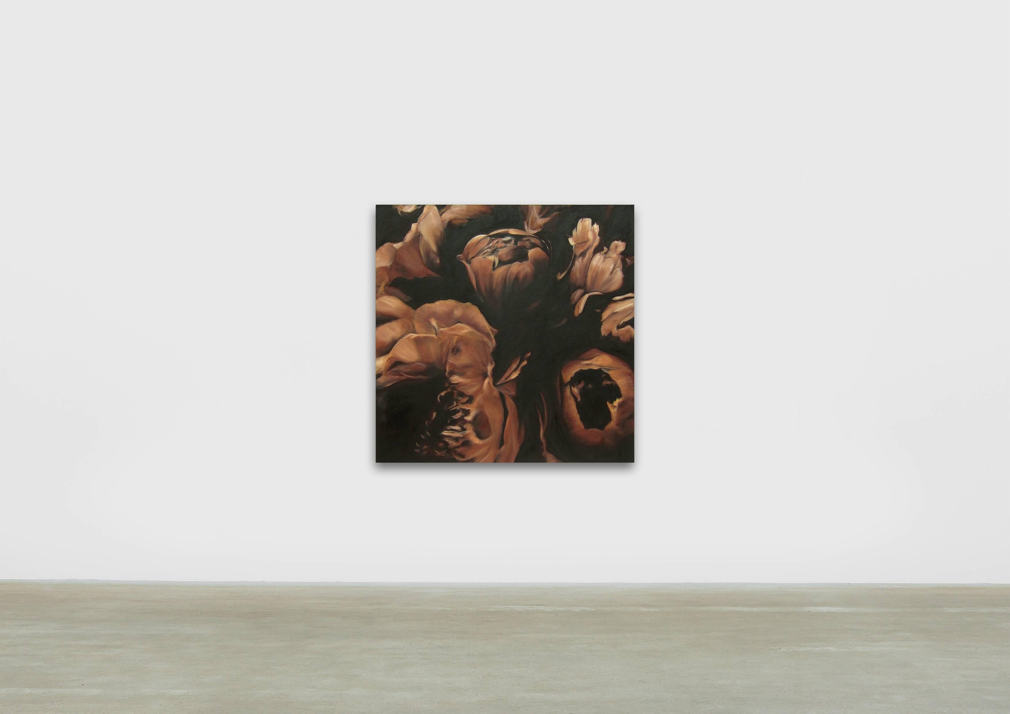The Language of Flowers  / oil on linen - Painting by Frédéric Choisel
