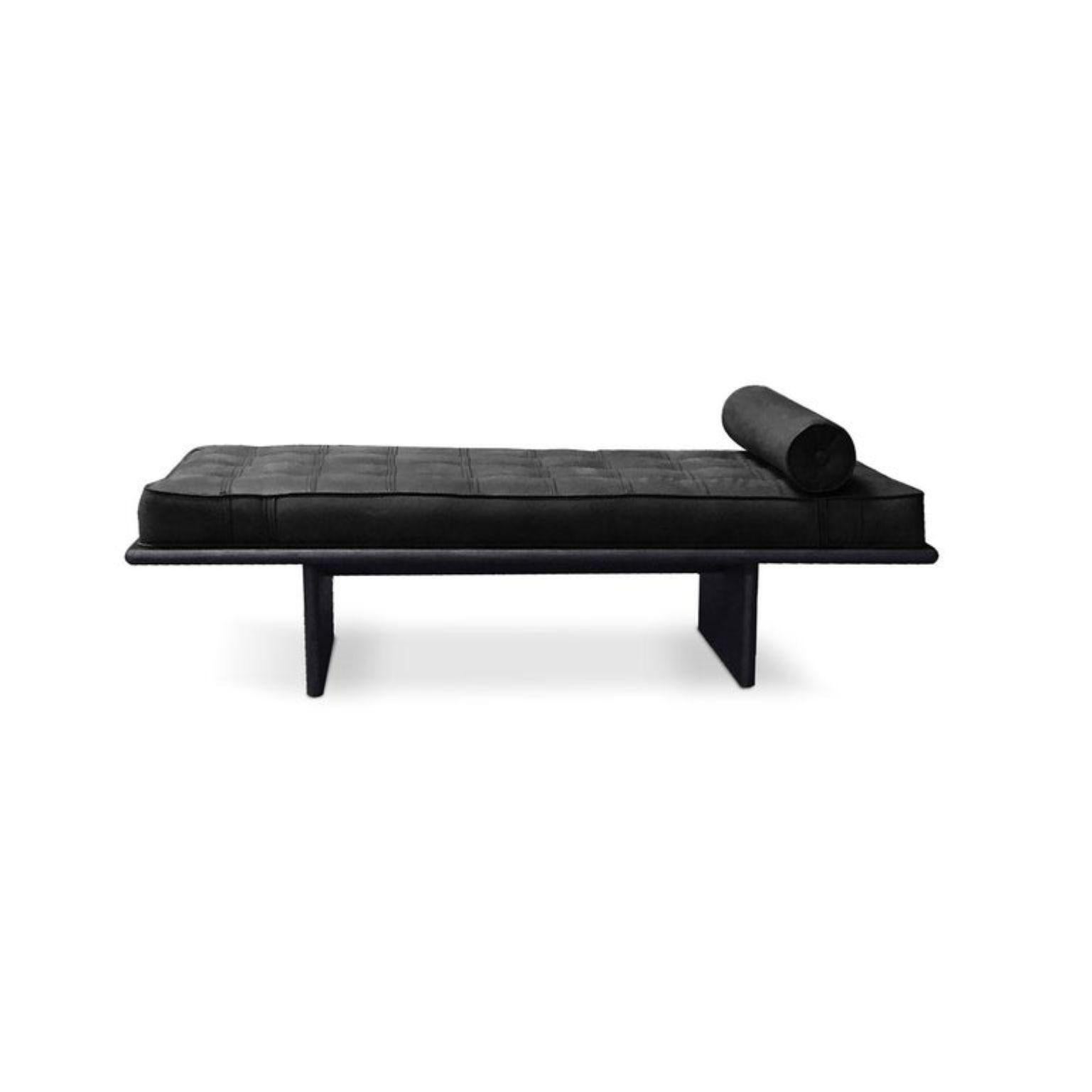Frederic daybed by Collector
Materials: Structure in solid oak wood. Upholstered in genuine Sequoia 4003 leather
Dimensions: W 190 x D 90 x H 50 cm 

Frederic daybed it’s inspired by Japanese minimalism. With simple and clean structure, combined
