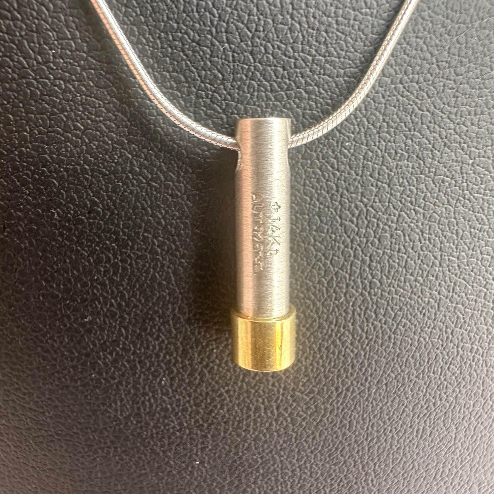 Moderno Collana Frederic Duclos in argento con accenti in oro - Regolabile da 18 a 20
