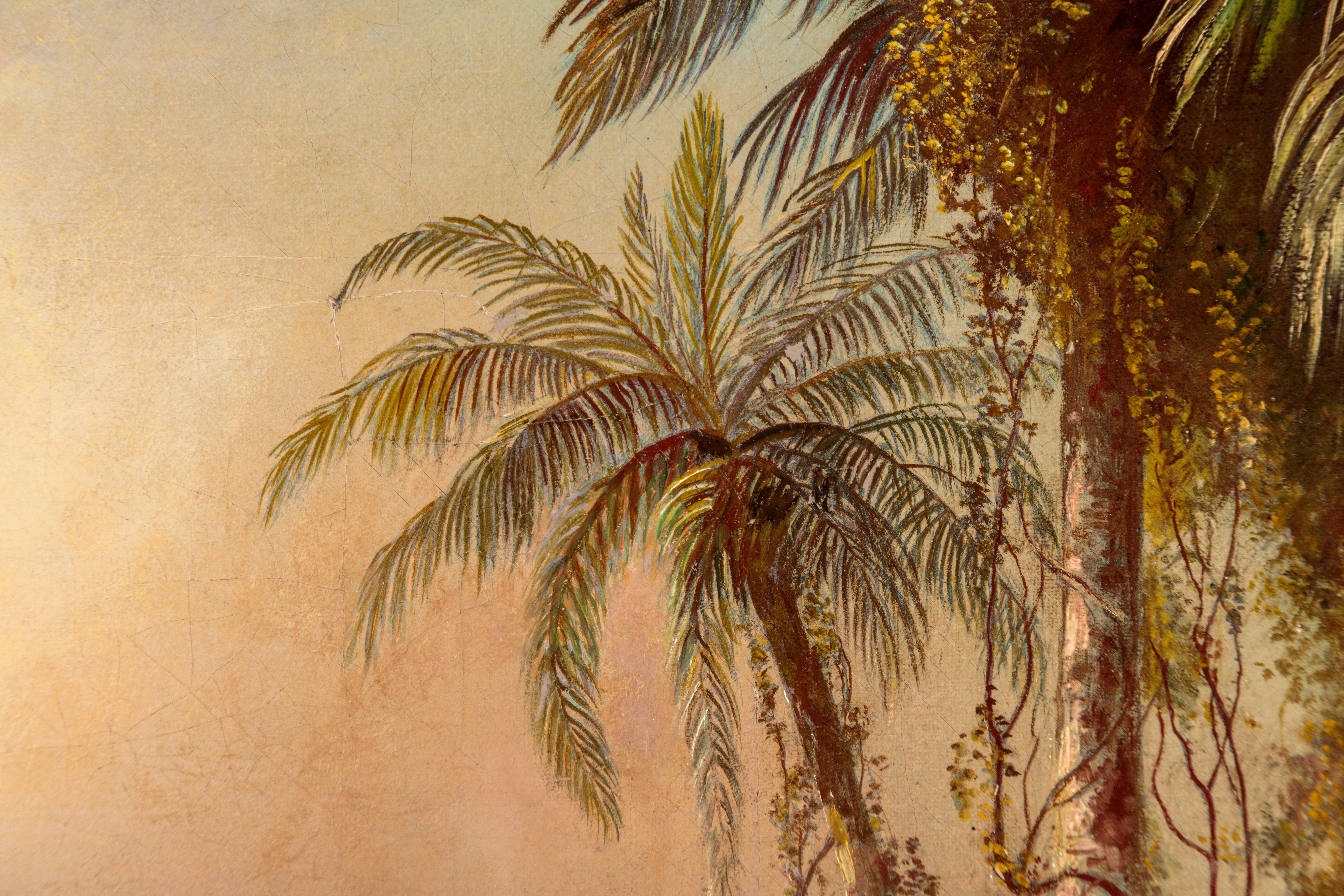 Matin sous les tropiques - Marron Landscape Painting par Frederic Edwin Church