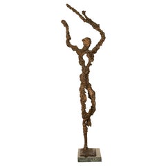 Portland Oregon Northwest Artist Large Abstract Figurative Bronze Sculpture