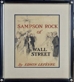 "Sampson Rock of Wall Street" Original Cover for The Saturday Evening Post
