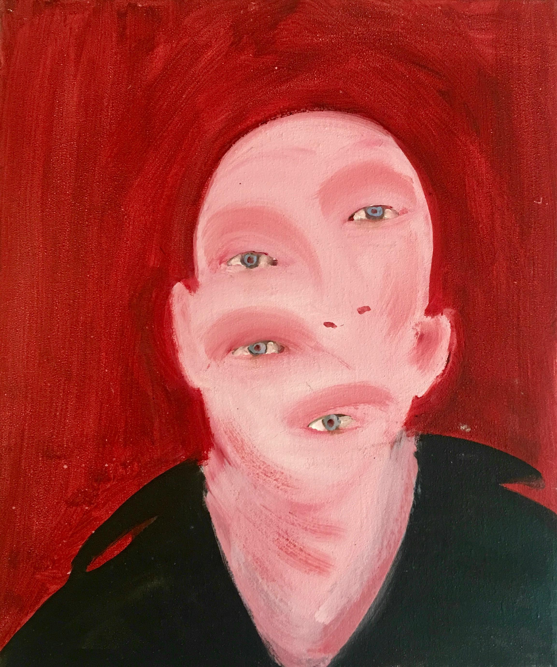 Frédéric Léglise Portrait Painting - Autoprotrait de mon ombre