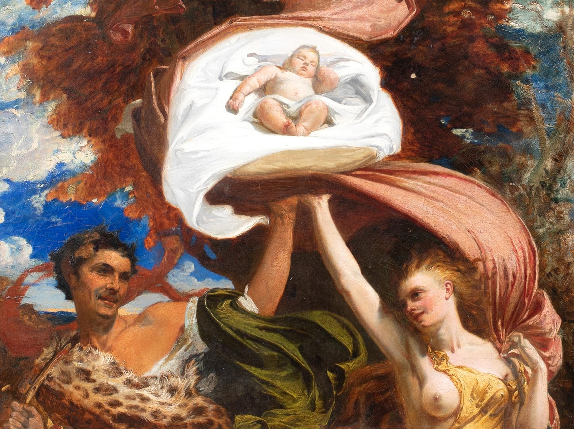 Bacchus, Aphrodite & The Infant Priapus, 19th Century 1