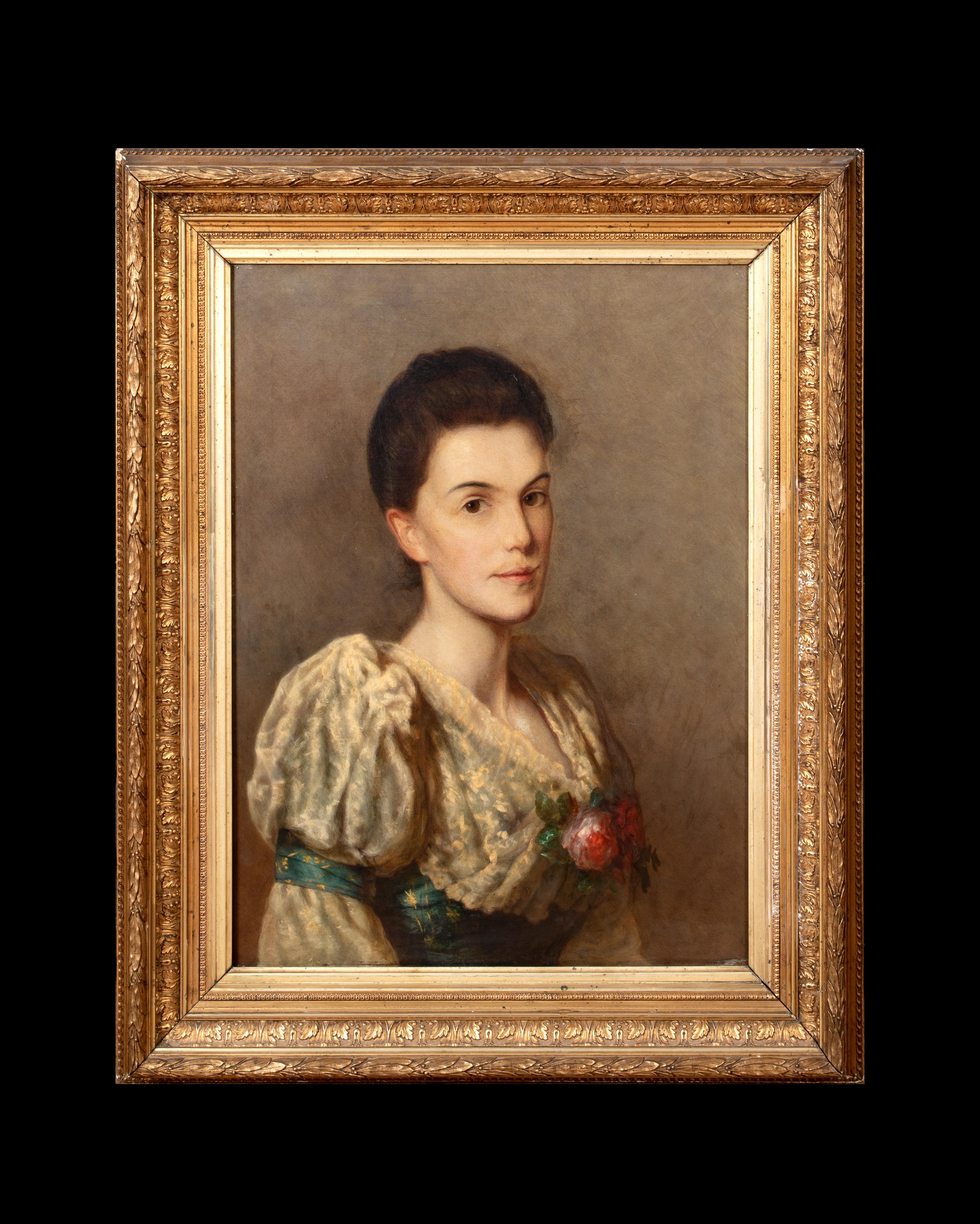 PORTRAIT Of ADELAIDE GRAGG (NEE GILLIAT) OF LONDON HOUSE THREEKINGHAM LINCOLN - Painting by Frederic Leighton