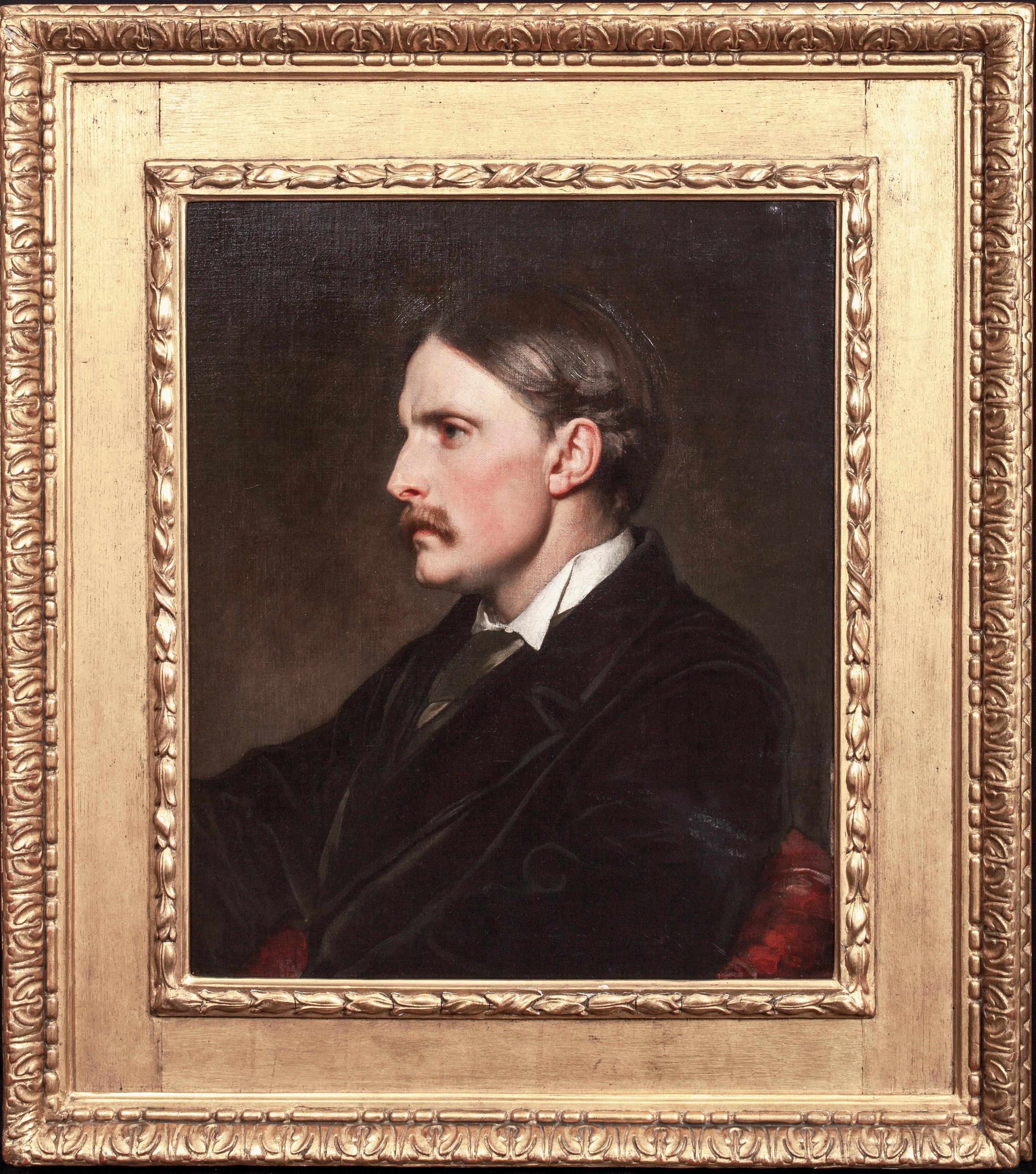 Frederic Leighton Portrait Painting - Portrait Of Henry Evans Gordon (1842-1909)