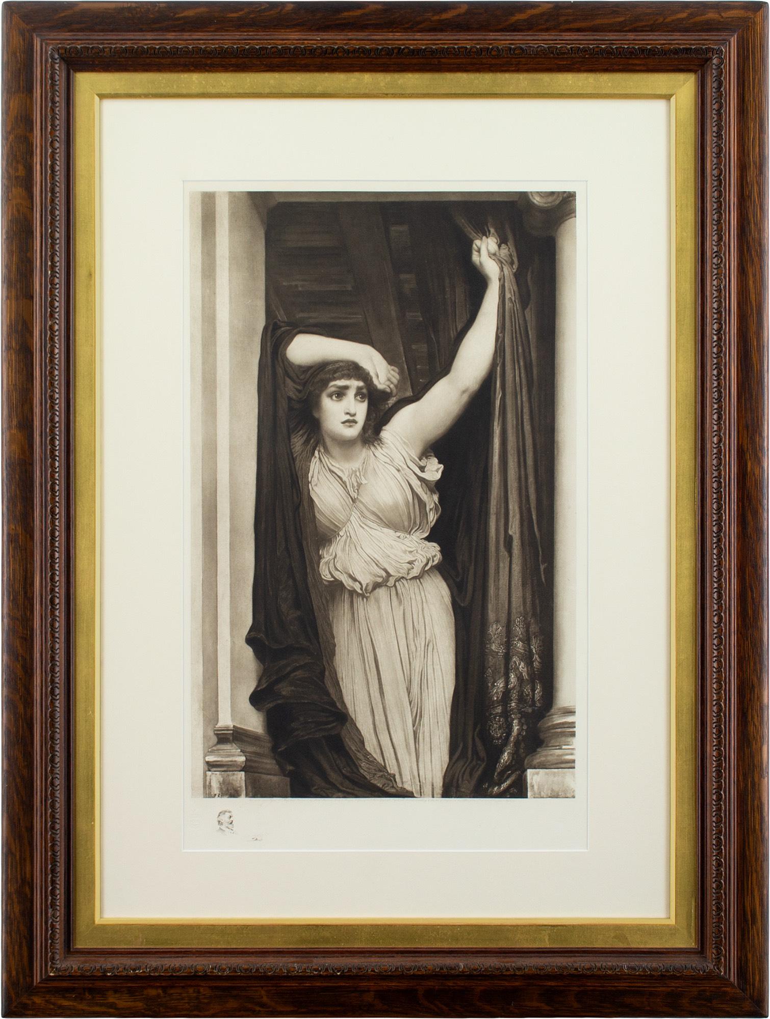Frederic Leighton Figurative Print - Frederic Lord Leighton (After), The Last Watch Of Hero, Gravure
