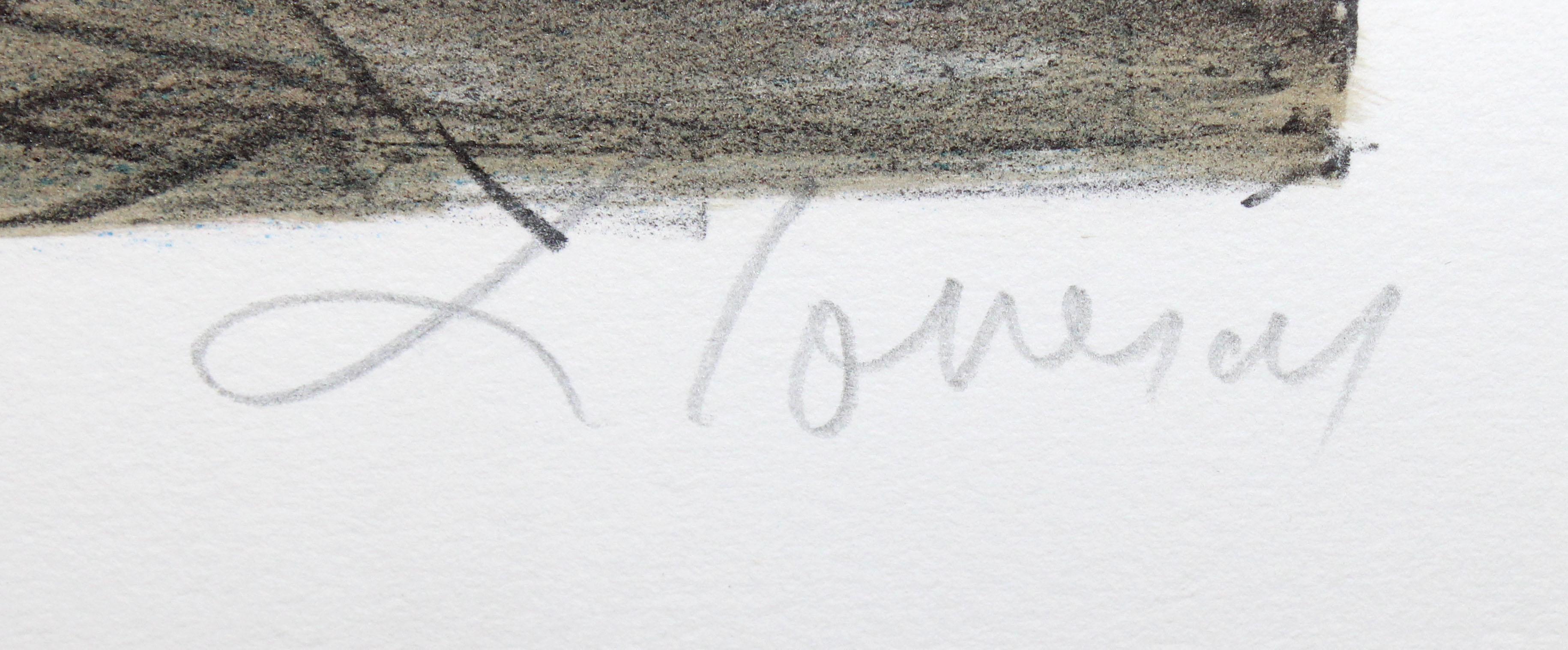 Litografia sobre papel - Reflejos urbanos - Tiraje: 1/250 - Print Impresionista de Frederic Lloveras Herrera