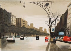 Litografia sobre papel - Reflejos urbanos - Tiraje: 1/250
