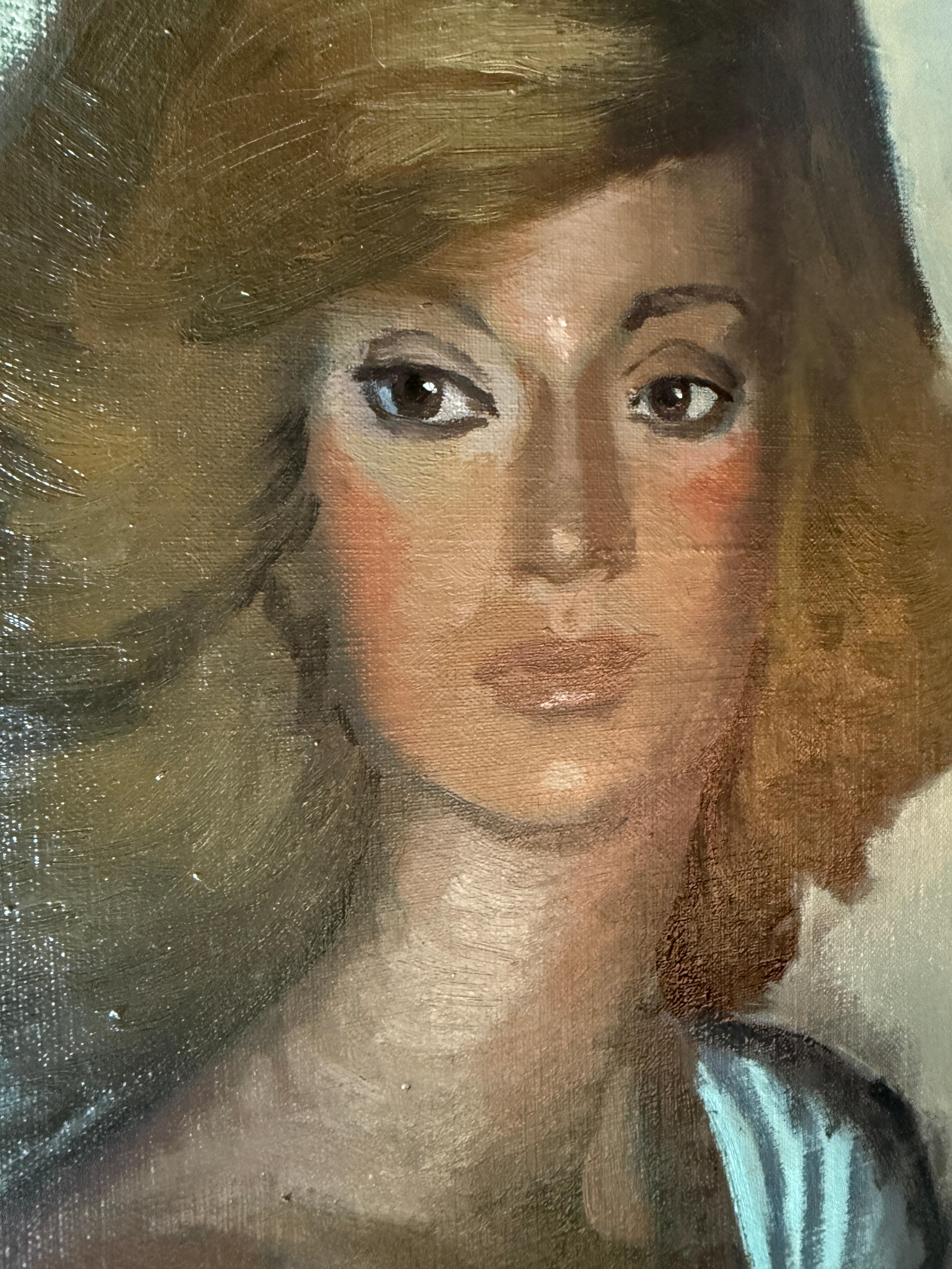 Título: Mujer Pensativa
Artista: Frederic Lloveras Herrera (1912-1983)
Año: 1980
Técnica: Óleo sobre lienzo
Dimensiones: 73 x 60 cm (28,7 x 23,6 pulg.)
Soporte: Lienzo, sin enmarcar
Firma: Firmado 