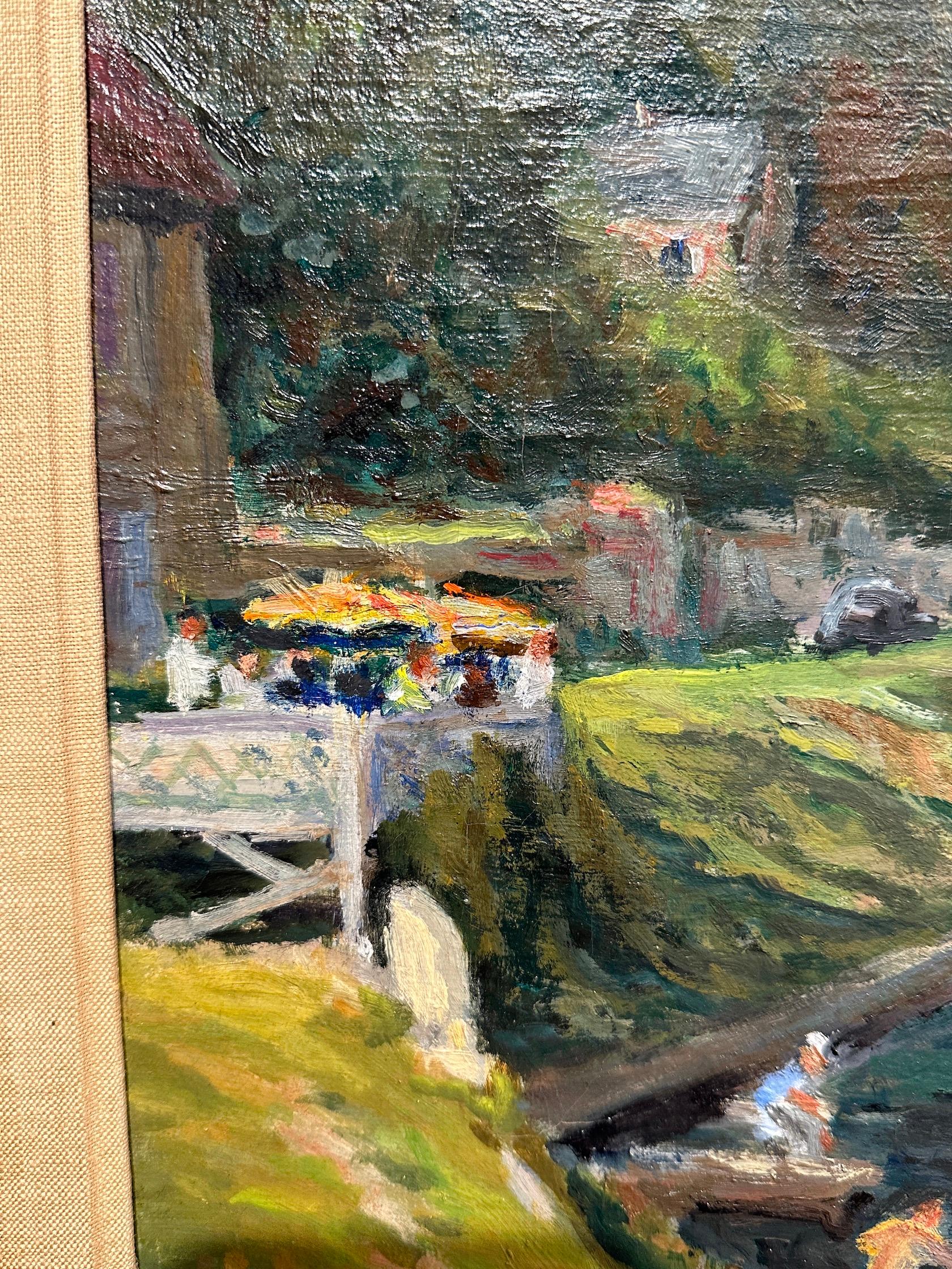 French Impressionist River landscape, Rolleboise on the Seine, Paris  For Sale 6