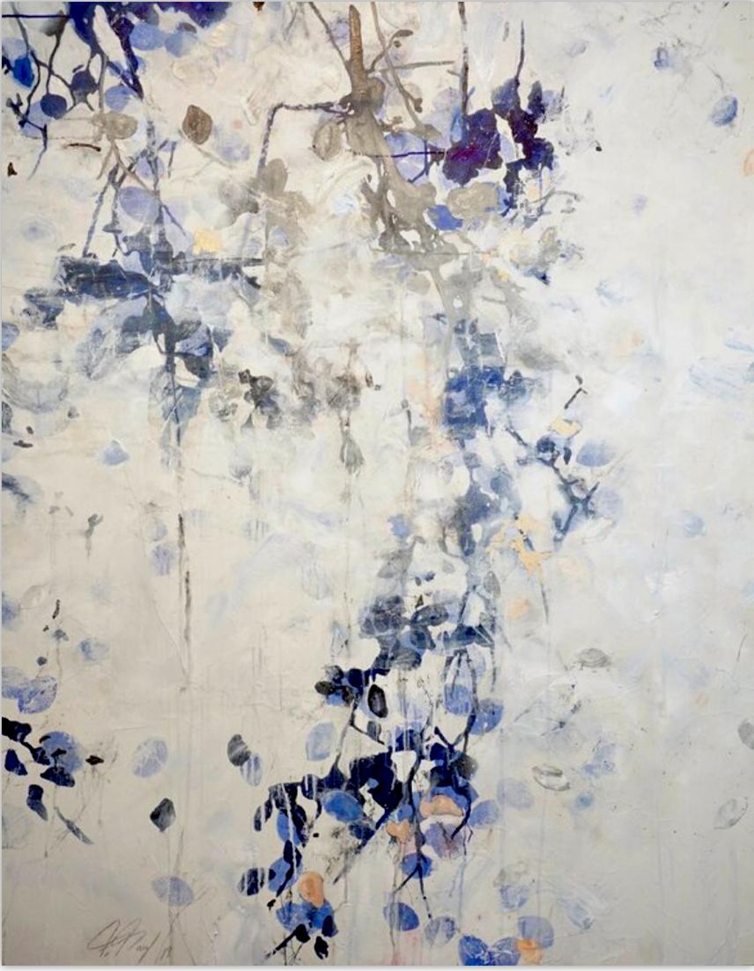 Frederic Paul Morning Leaves By F Paul Contemporary Floral
