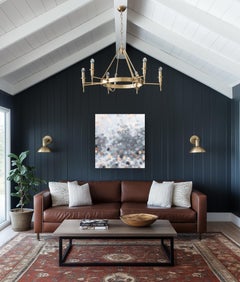 Soft Daylight - Original Textured Misty Grey Tone Abstract Landscape Artwork