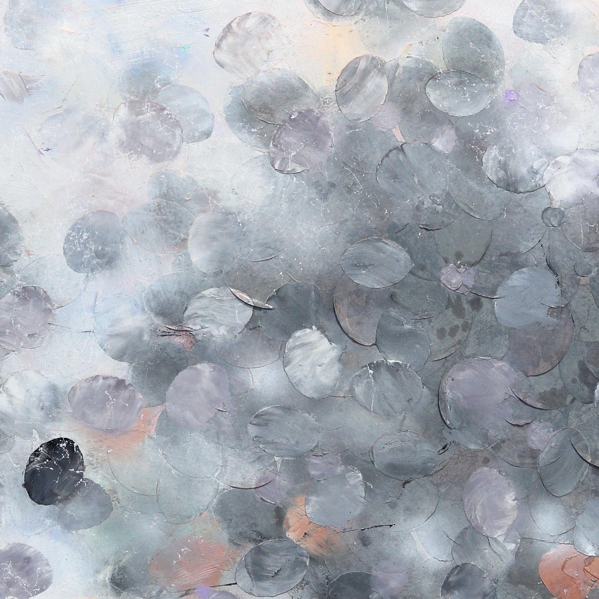 Soft Daylight - Original Textured Misty Grey Tone Abstract Landscape Artwork For Sale 6