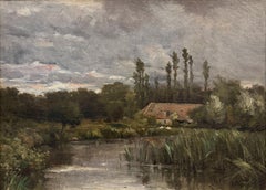 Frederic Porter Vinton Landscape Oil Painting, Polling, Germany 1877