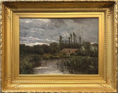 Frederic Porter Vinton Landscape Oil Painting, Polling, Germany 1877