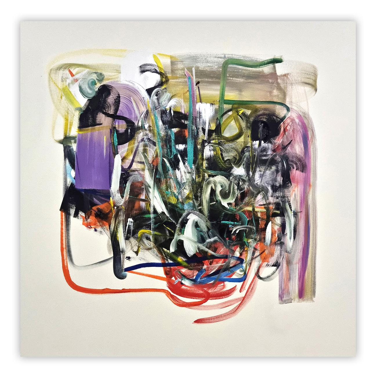 Abstract Painting di Frédéric Prat - Blanc (Pittura astratta)