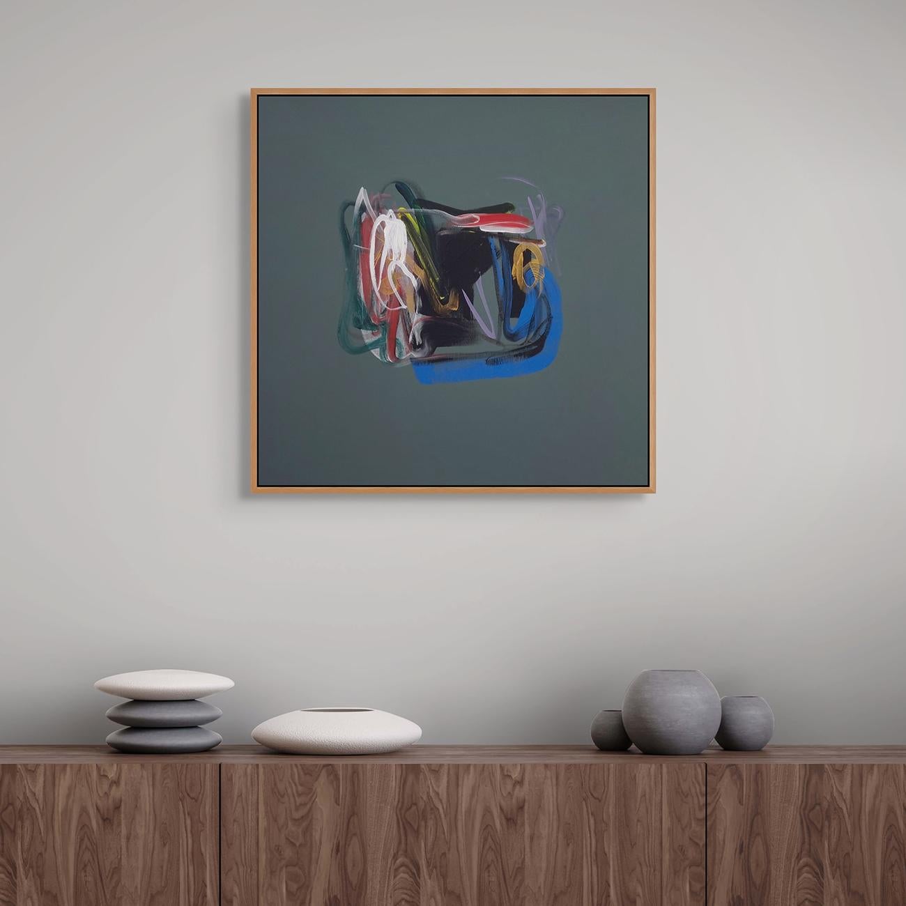 Gris (Pittura astratta) - Painting di Frédéric Prat