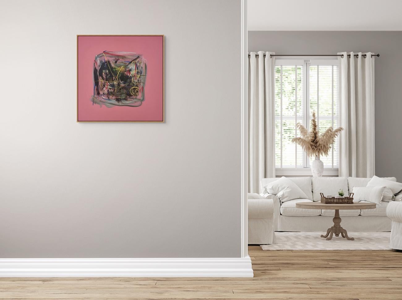Rose 1 (Pittura astratta) - Painting Astratto di Frédéric Prat