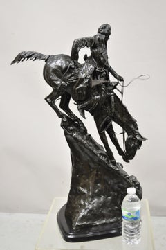 Frederic Remington Bronze Sculpture Statue Mountain Man Native American