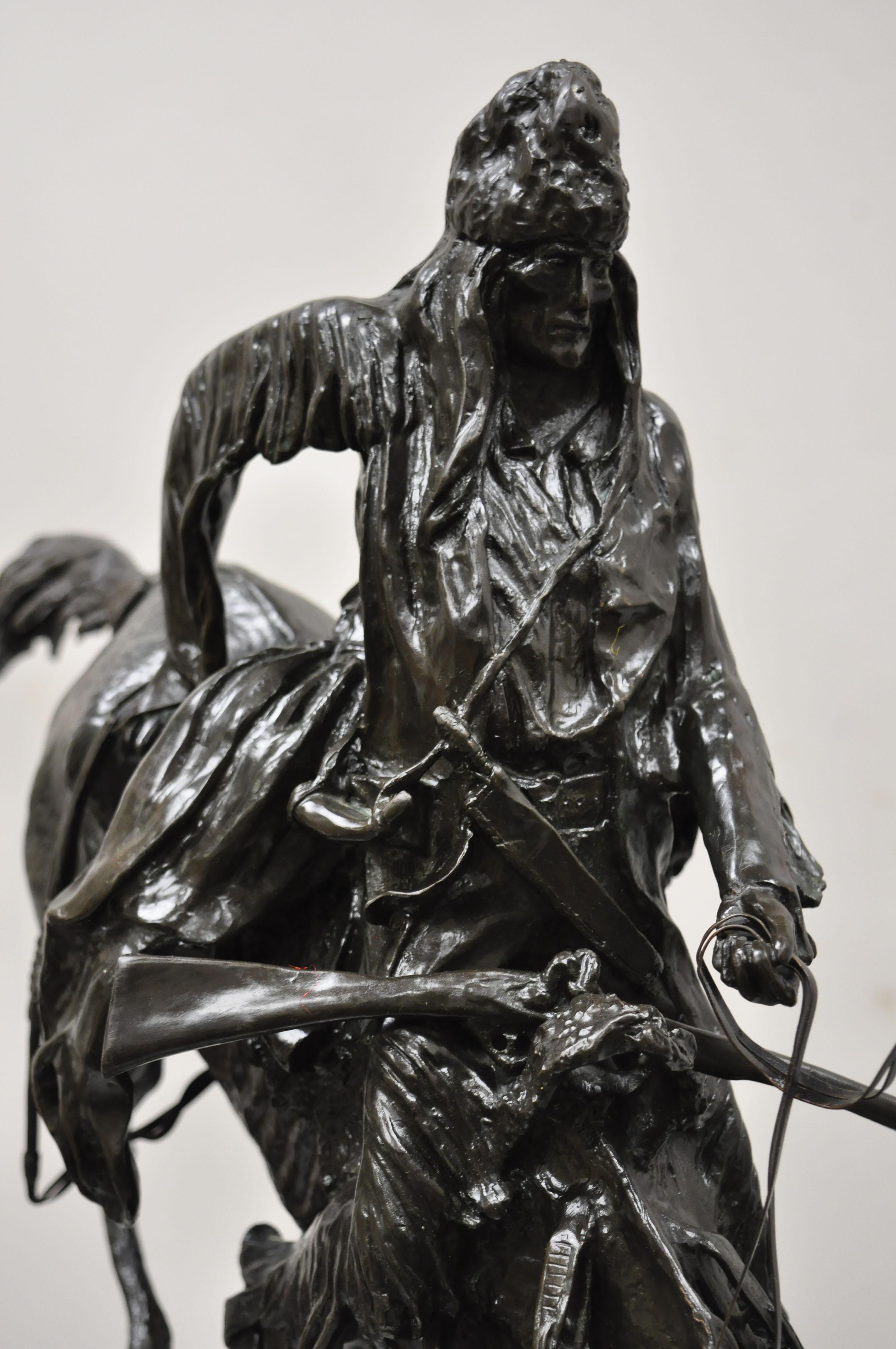 frederic remington mountain man bronze sculpture
