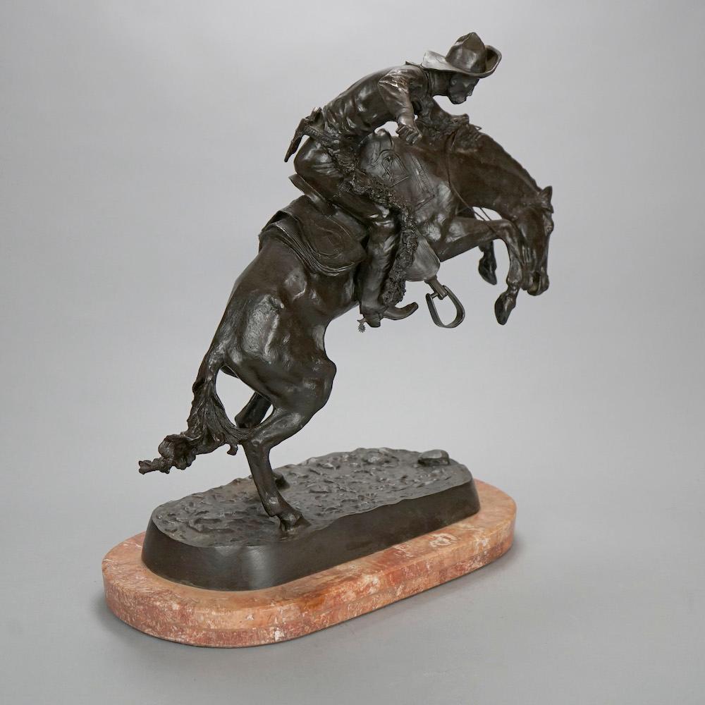 A Frederic Remington bronze sculpture 