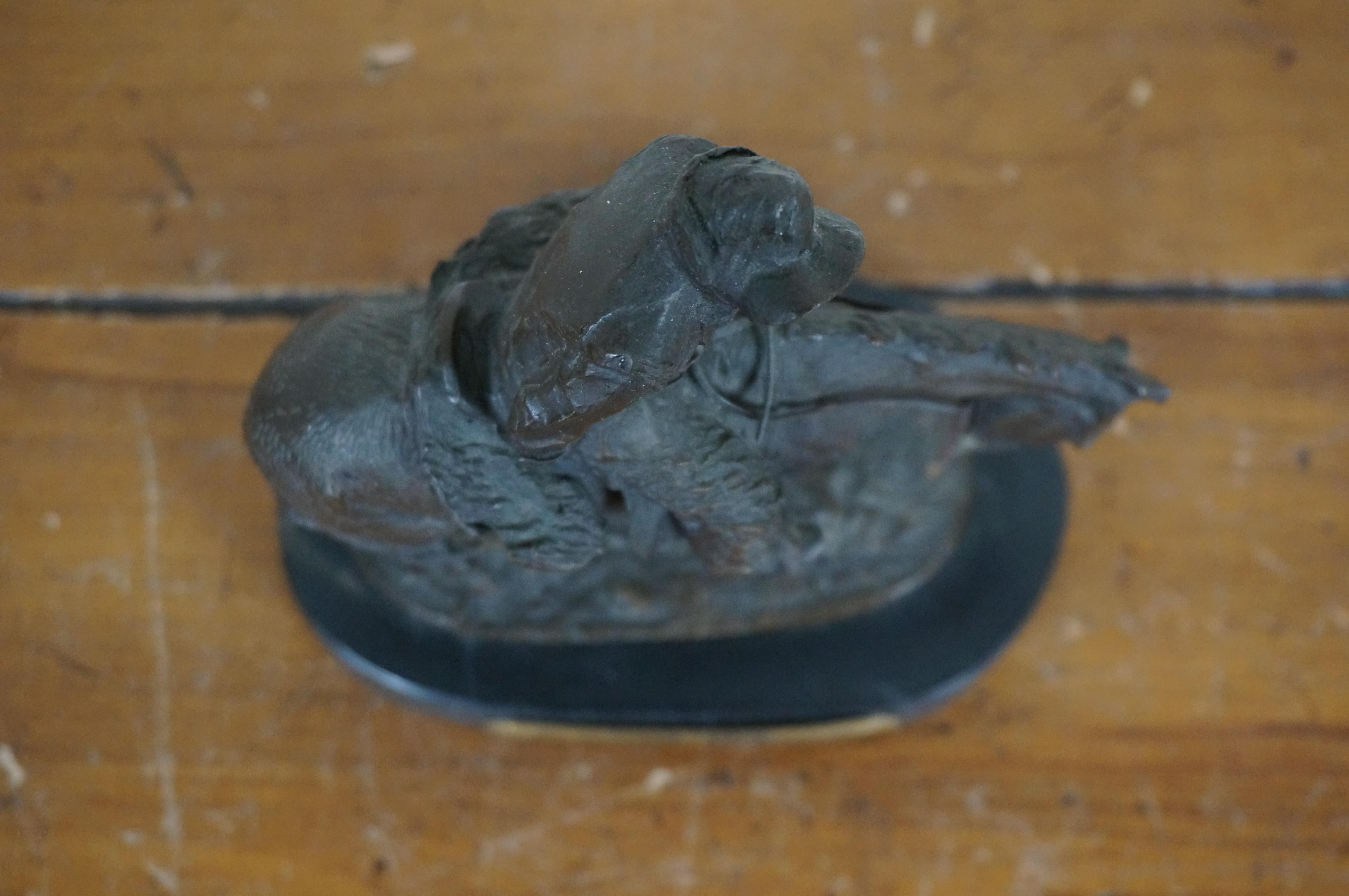 Frederic Remington Bronze Norther Horseback Cowboy Figurine Sculpture 9