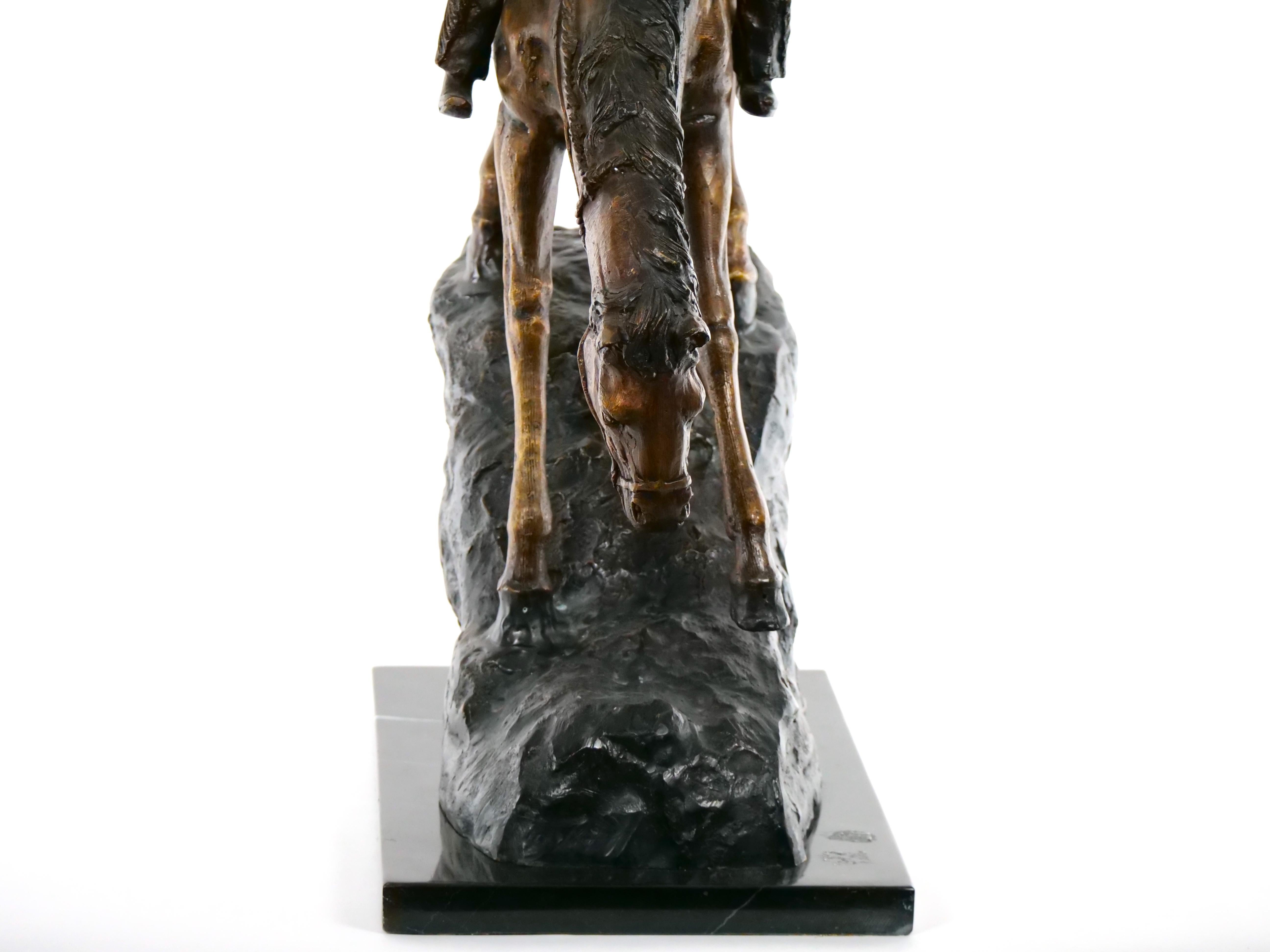 Frederic Remington Bronze Sculpture Statue Mountain Man 6