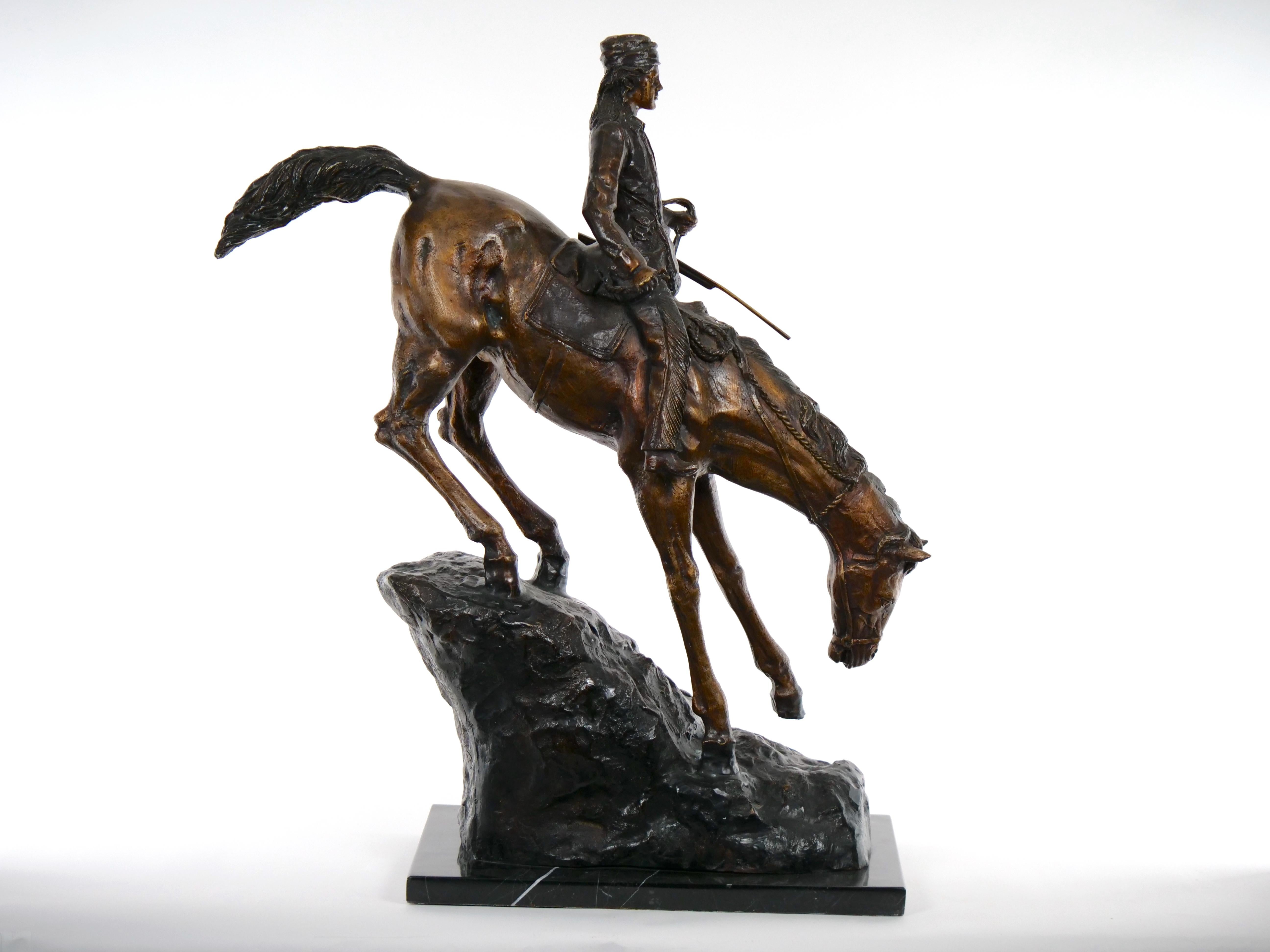 Frederic Remington Bronze Sculpture Statue Mountain Man 7