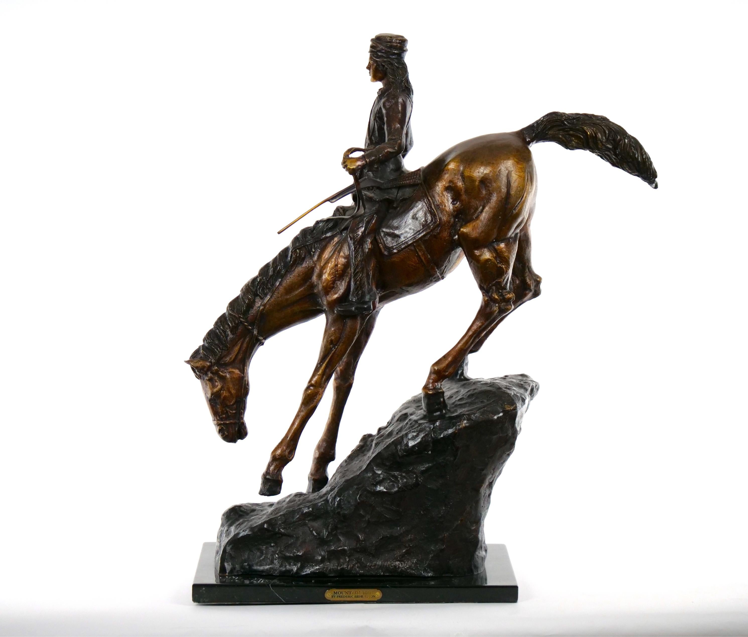 Frederic Remington Bronze Sculpture Statue Mountain Man 8