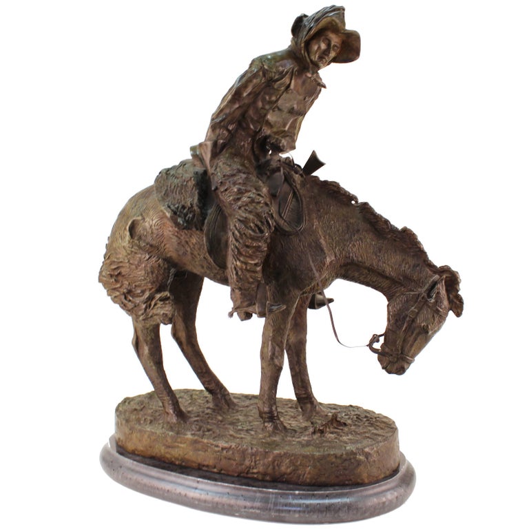 Frederic Remington "Norther" Bronze Sculpture at 1stDibs