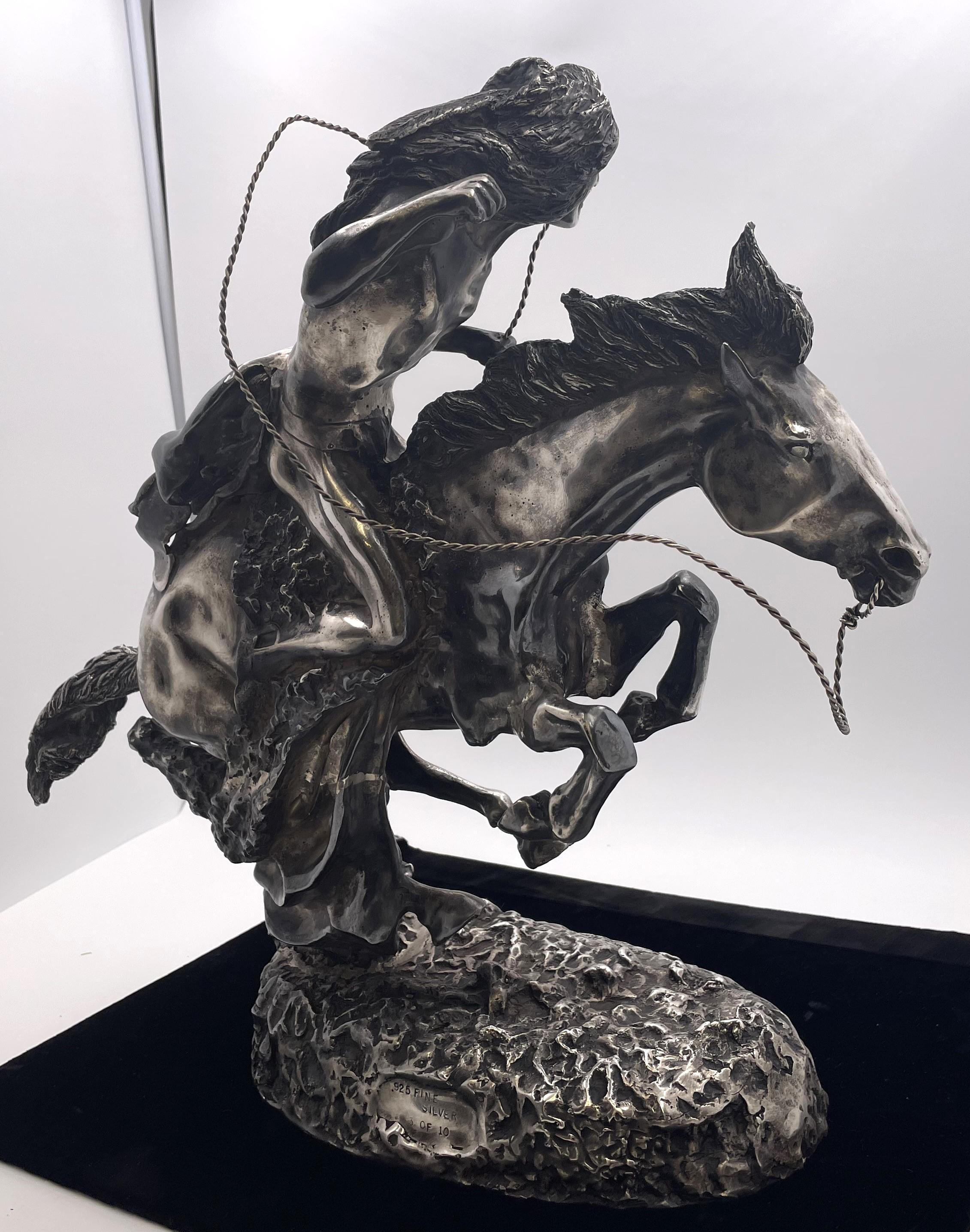 American Frederic Remington Rare Sterling Silver 