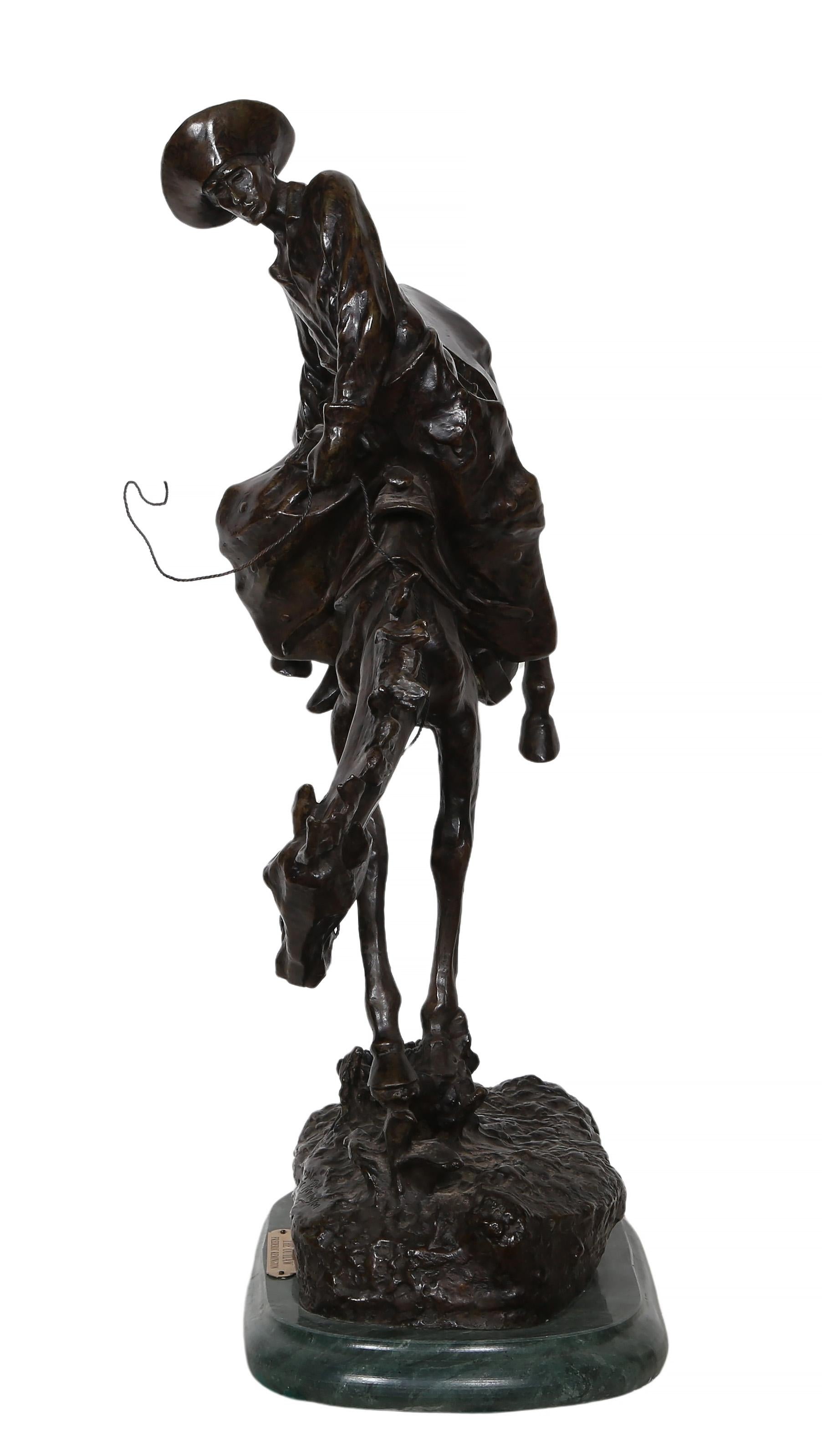 Il fuorilegge, scultura realista americana in bronzo (after) Frederic Remington in vendita 3