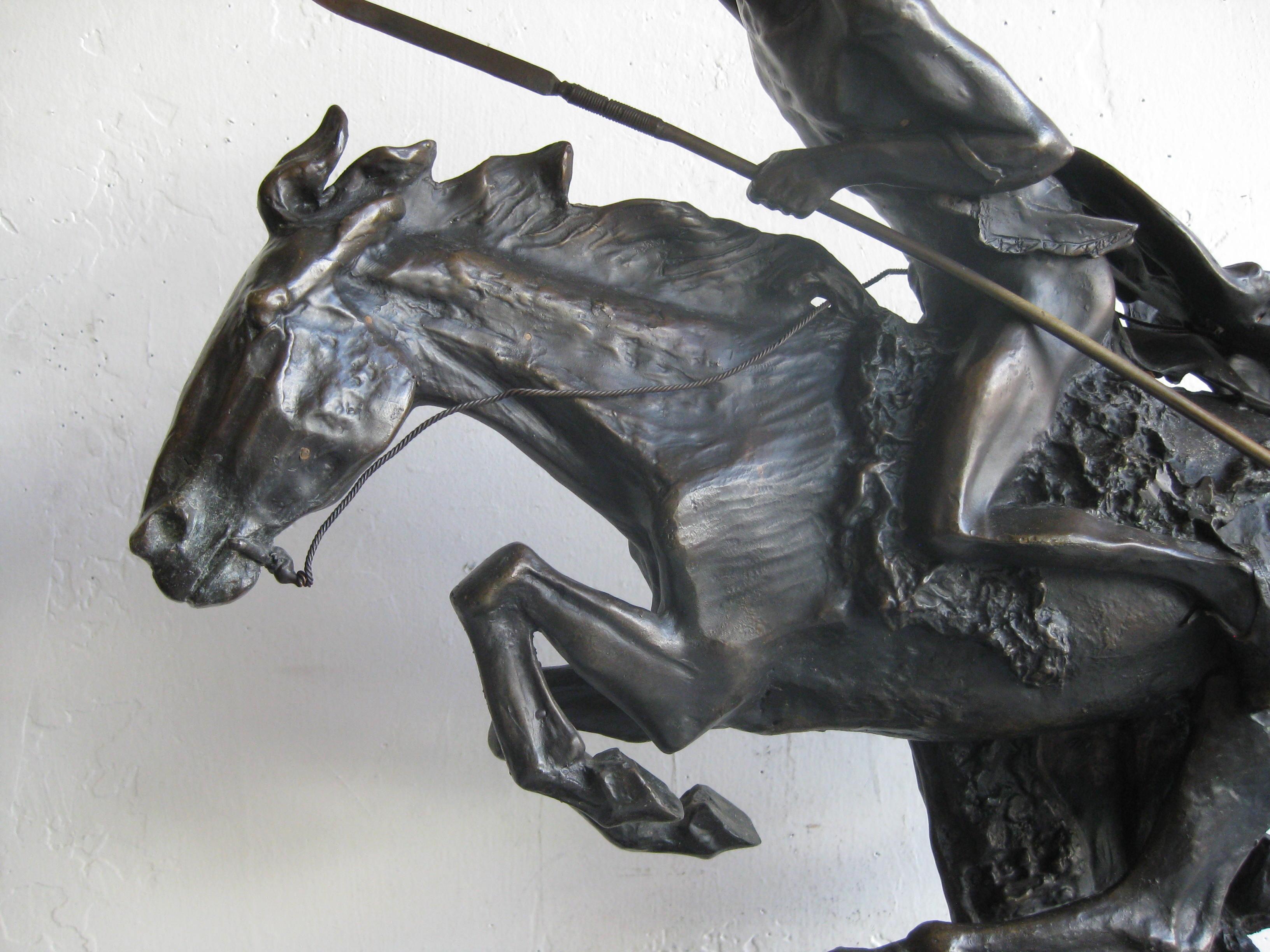 frederic remington cheyenne bronze sculpture