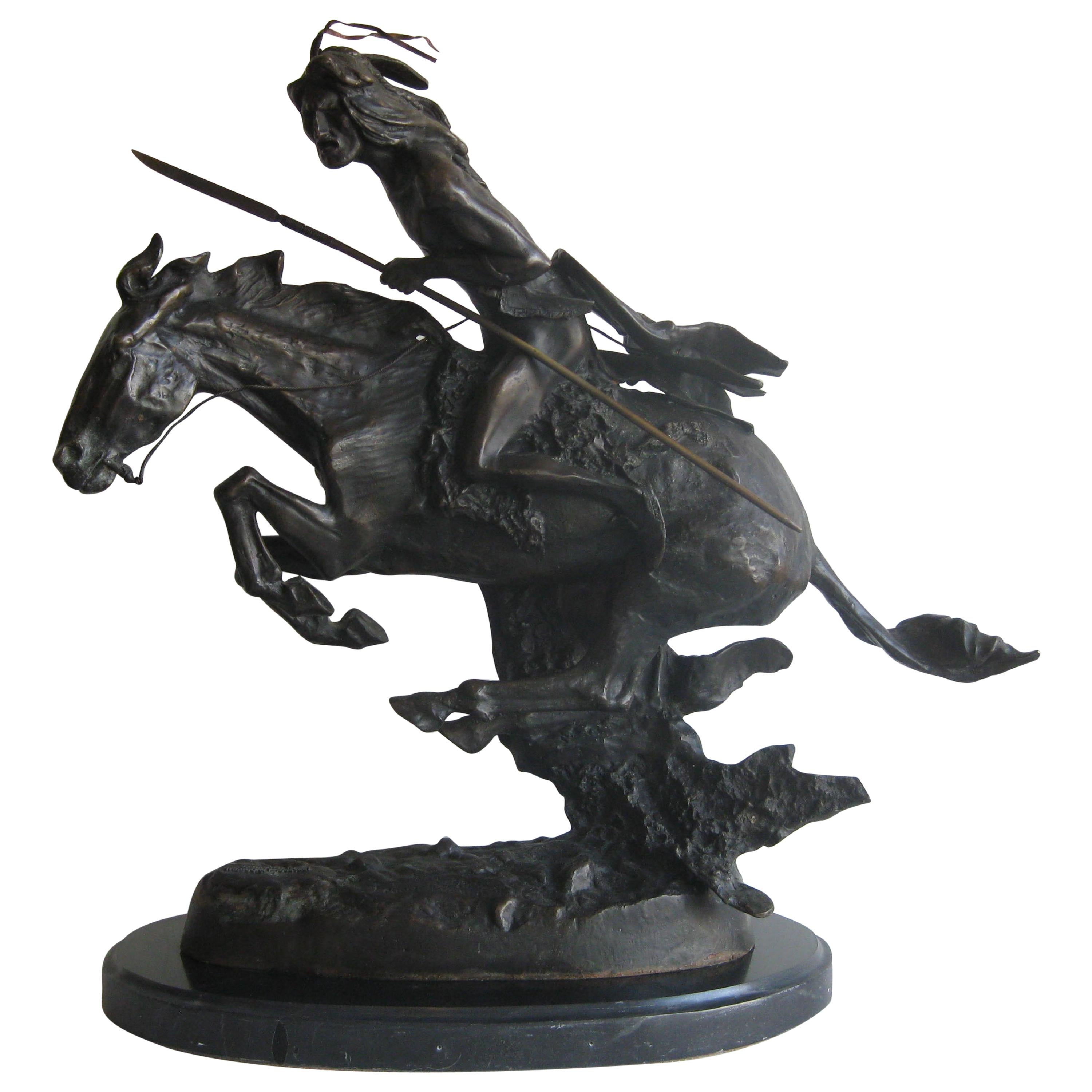 Frederic Remington "The Cheyenne" Bronze Sculpture Limited Edition #51/100