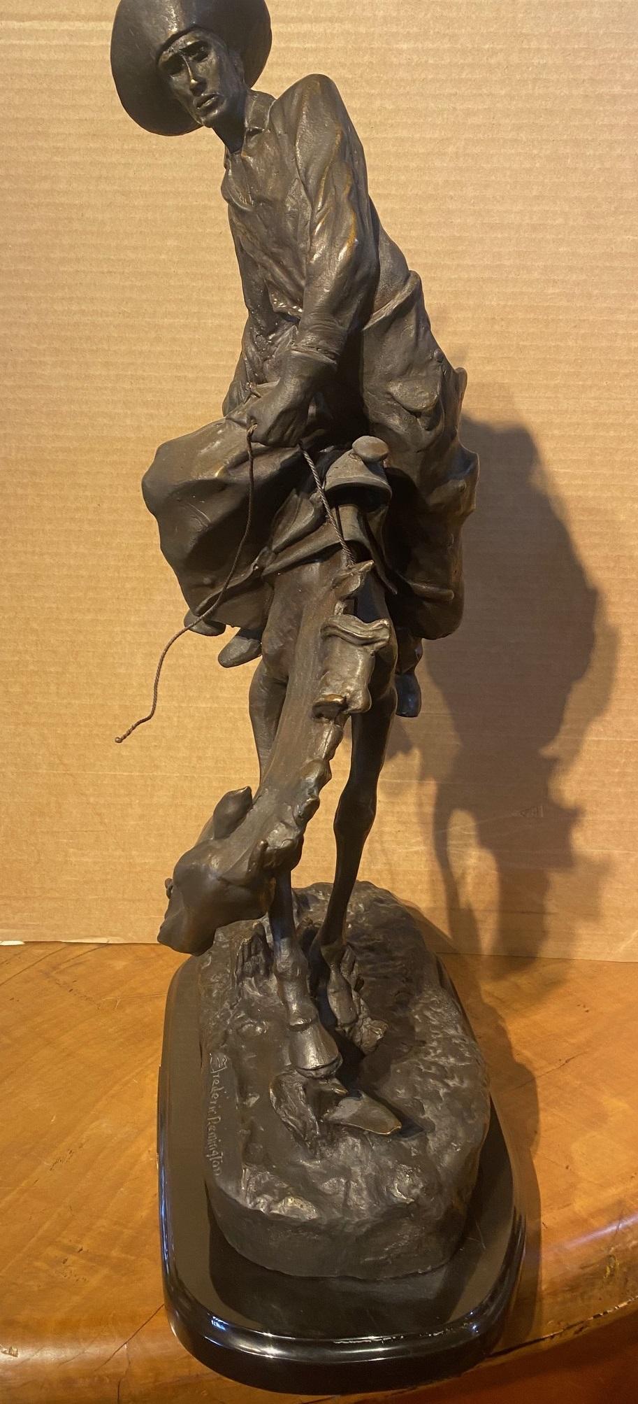 Signed/inscribed by the Artist on the bronze base of the sculpture. This is a copy, no edition number.