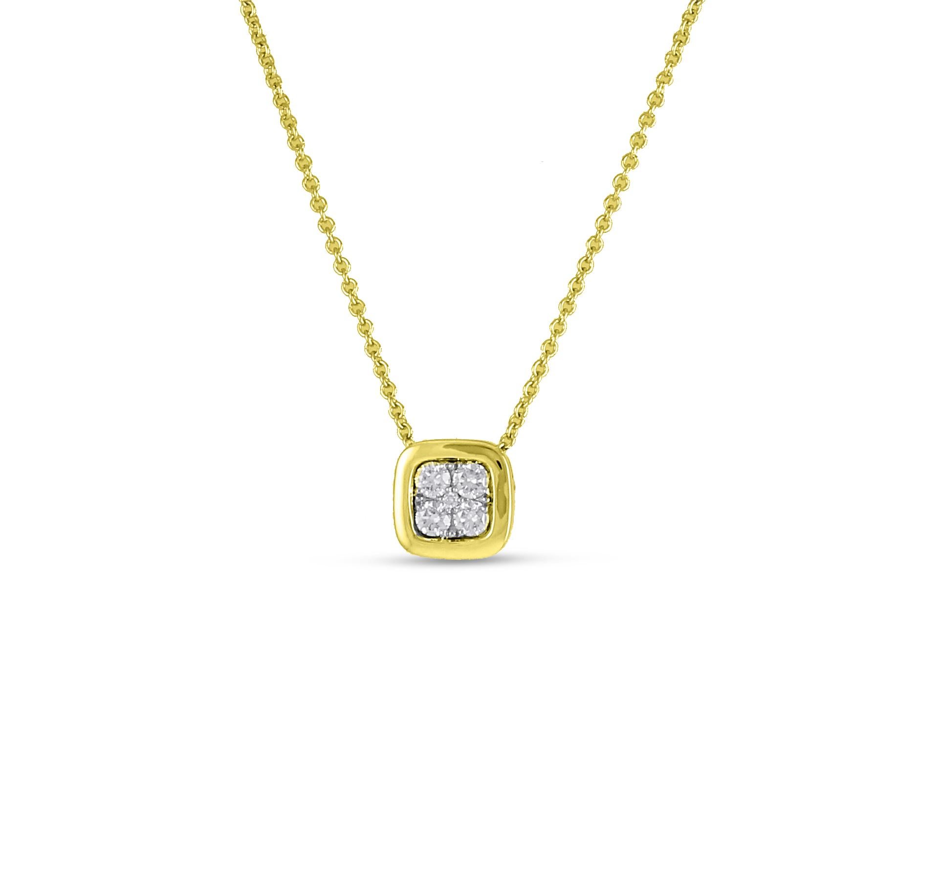 Women's or Men's Frederic Sage 0.19 Carat Diamond 7mm Pendant Necklace For Sale