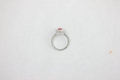 Frederic Sage 1.26 Carat Ruby and Diamond Cocktail Engagement Bridal Ring
