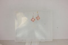 Frederic Sage 1.51 Carat Morganite and Diamond One of Kind Earrings