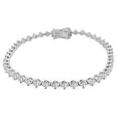 Frederic Sage All White Diamond Tennis Bracelet, 3.06ct