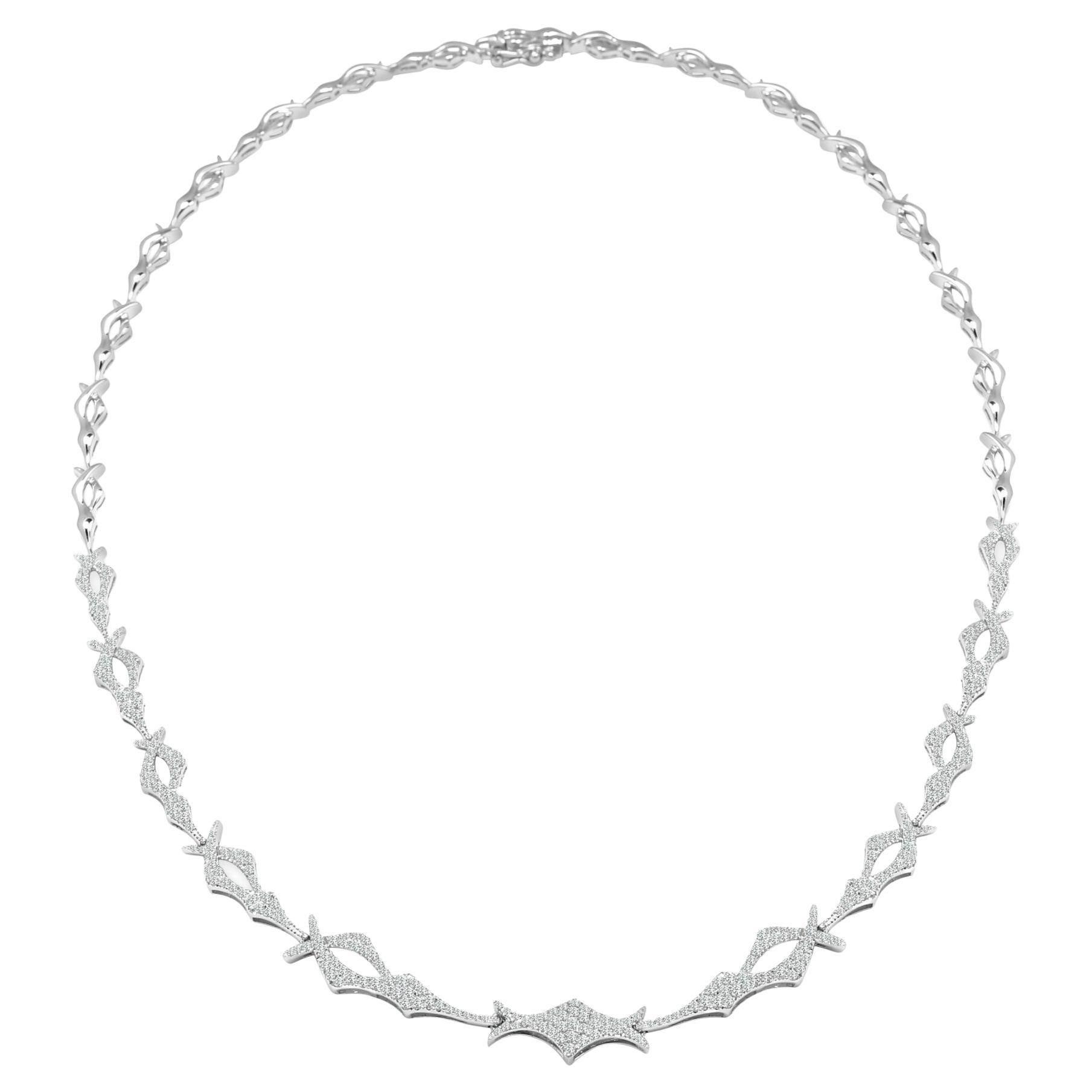 Frederic Sage Diamond Countess Necklace, 2.49ct For Sale