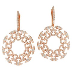 Frederic Sage Boucles d'oreilles évasées en or rose et diamants