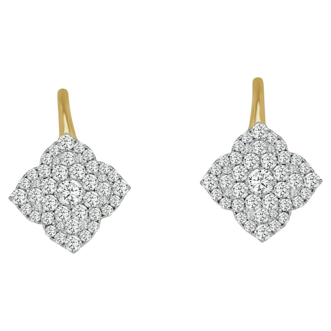 Boucles d'oreilles en diamant Frederic Sage Fleur D'Amour